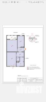 2-к квартира, на длительный срок, 68м2, 8/10 этаж
