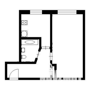 1-к квартира, на длительный срок, 31м2, 3/5 этаж