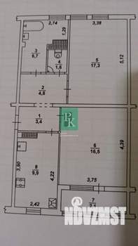 2-к квартира, вторичка, 60м2, 9/10 этаж