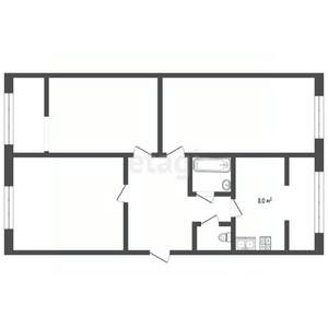 3-к квартира, вторичка, 66м2, 4/5 этаж