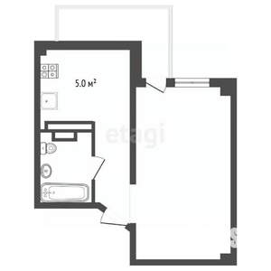 Студия квартира, вторичка, 40м2, 11/11 этаж