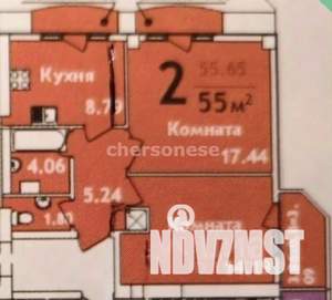 2-к квартира, вторичка, 55м2, 10/10 этаж