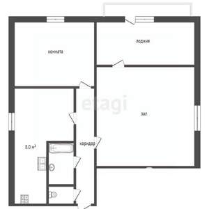 2-к квартира, вторичка, 59м2, 2/3 этаж