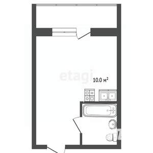 Студия квартира, вторичка, 37м2, 8/11 этаж