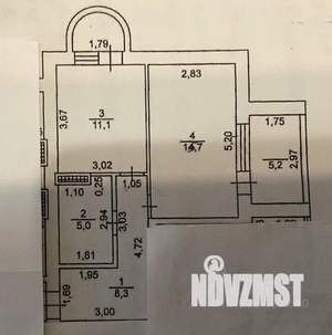 1-к квартира, вторичка, 40м2, 3/6 этаж