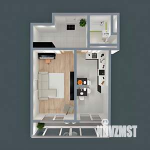 1-к квартира, вторичка, 50м2, 8/10 этаж