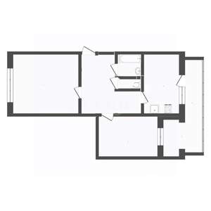 2-к квартира, вторичка, 51м2, 2/5 этаж