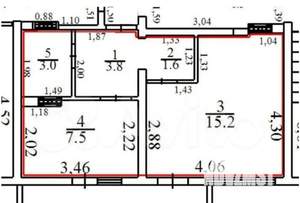 1-к квартира, вторичка, 33м2, 6/10 этаж