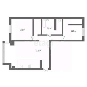 2-к квартира, вторичка, 68м2, 9/10 этаж