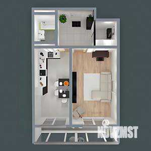 1-к квартира, вторичка, 48м2, 8/10 этаж