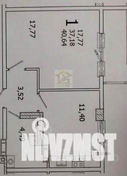 1-к квартира, вторичка, 41м2, 1/10 этаж
