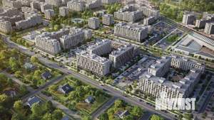 1-к квартира, строящийся дом, 42м2, 1/9 этаж