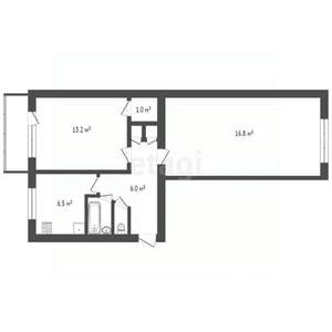 2-к квартира, вторичка, 47м2, 4/5 этаж