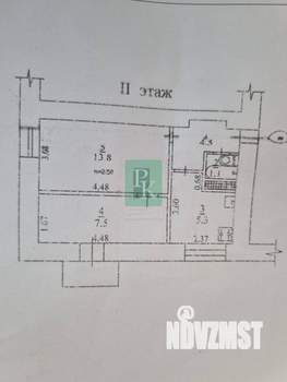 1-к квартира, вторичка, 33м2, 2/2 этаж