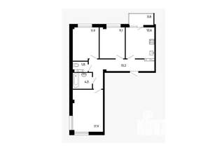 3-к квартира, вторичка, 77м2, 5/9 этаж