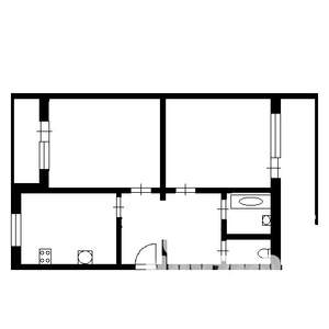 2-к квартира, вторичка, 56м2, 1/9 этаж