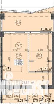 2-к квартира, строящийся дом, 66м2, 2/9 этаж