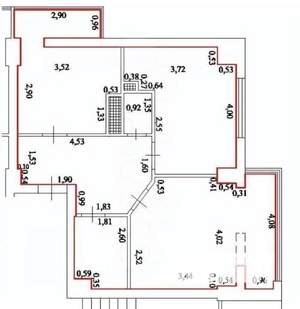 2-к квартира, вторичка, 56м2, 1/9 этаж