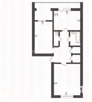 2-к квартира, вторичка, 60м2, 5/6 этаж