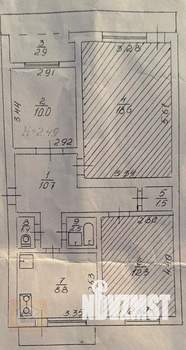 3-к квартира, вторичка, 69м2, 5/5 этаж