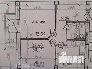 2-к квартира, вторичка, 62м2, 3/5 этаж