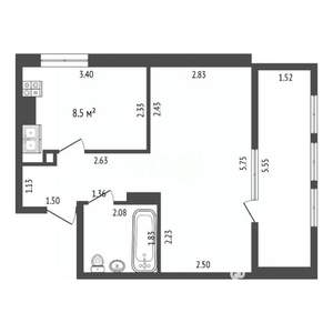 1-к квартира, вторичка, 32м2, 9/10 этаж