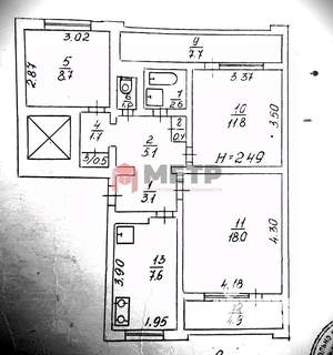 3-к квартира, вторичка, 67м2, 9/9 этаж