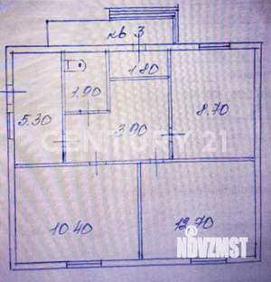 3-к квартира, вторичка, 45м2, 1/2 этаж