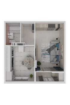 1-к квартира, вторичка, 34м2, 9/10 этаж