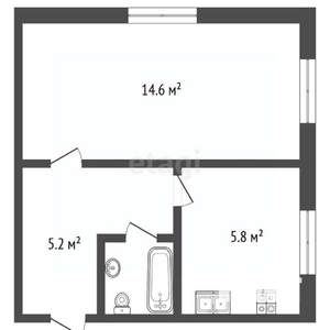 1-к квартира, вторичка, 27м2, 1/3 этаж