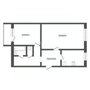 2-к квартира, вторичка, 56м2, 1/10 этаж