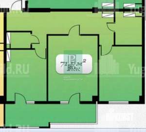 2-к квартира, вторичка, 71м2, 2/10 этаж