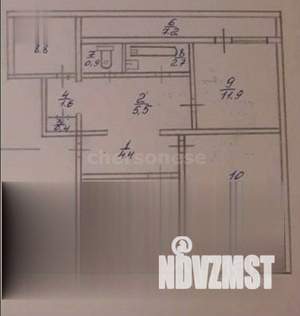 3-к квартира, вторичка, 80м2, 9/10 этаж