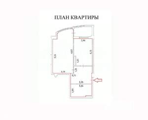 1-к квартира, вторичка, 47м2, 10/11 этаж