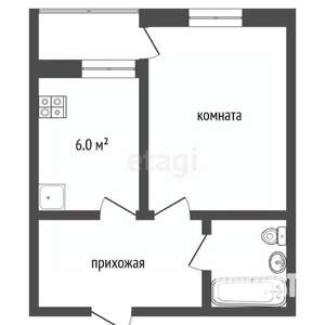 1-к квартира, вторичка, 37м2, 8/11 этаж