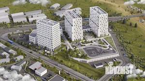 1-к квартира, строящийся дом, 42м2, 7/12 этаж