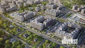 2-к квартира, строящийся дом, 62м2, 8/9 этаж