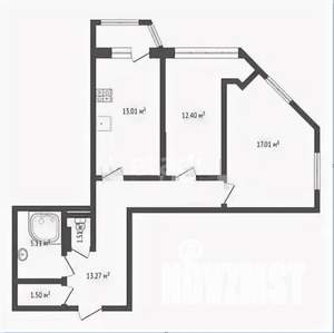 2-к квартира, вторичка, 62м2, 11/16 этаж