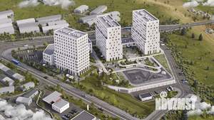 1-к квартира, строящийся дом, 50м2, 2/12 этаж
