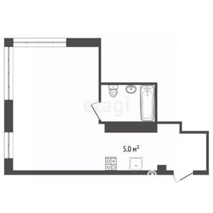 Студия квартира, вторичка, 34м2, 9/10 этаж