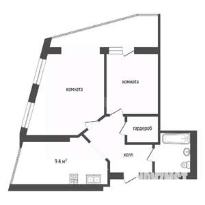 3-к квартира, вторичка, 61м2, 1/6 этаж