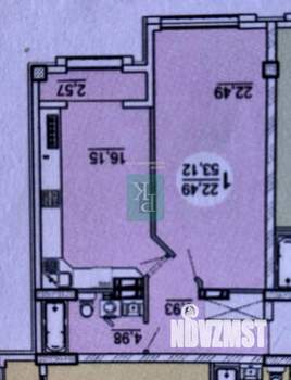 1-к квартира, сданный дом, 45м2, 5/5 этаж
