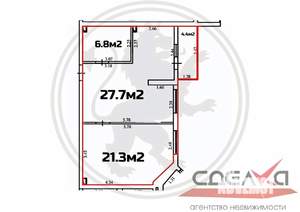 2-к квартира, вторичка, 60м2, 2/4 этаж