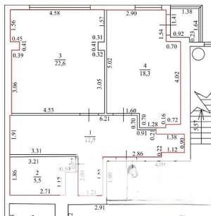 3-к квартира, вторичка, 129м2, 9/10 этаж