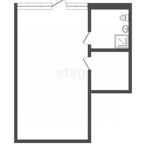 Студия квартира, вторичка, 51м2, 1/5 этаж