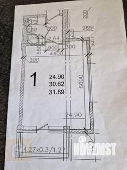 2-к квартира, вторичка, 32м2, 2/5 этаж