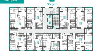 1-к квартира, вторичка, 45м2, 7/12 этаж