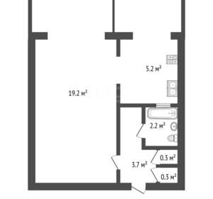 1-к квартира, вторичка, 31м2, 4/5 этаж