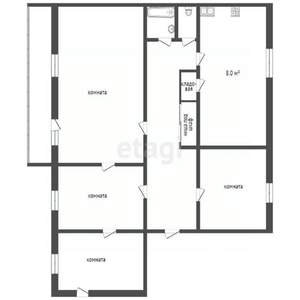 4-к квартира, вторичка, 89м2, 4/4 этаж