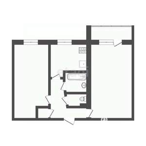 2-к квартира, вторичка, 46м2, 5/5 этаж